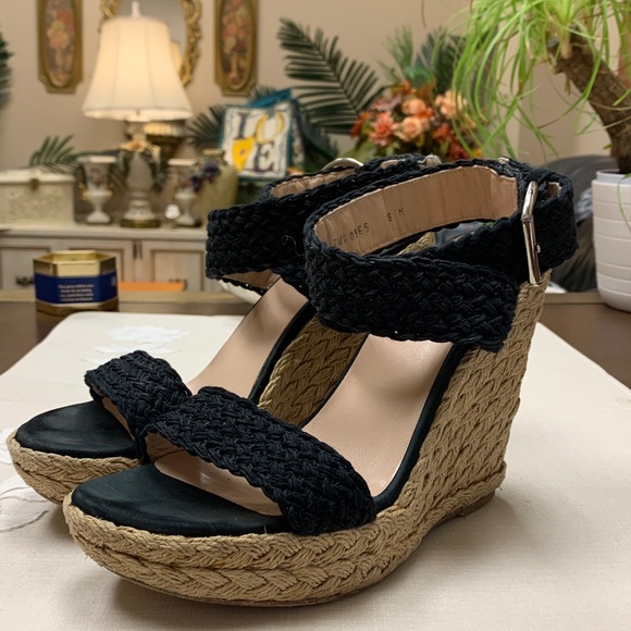 Stuart Weitzman Alexlo Espadrille Platform Wedge Sandals Size 8 M - Picture 3 of 16